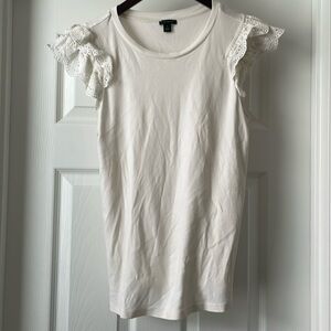 Ann Taylor detailed sleeve tee